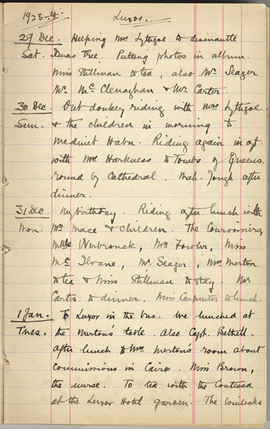 Minnie Burton's Diary, p. 157